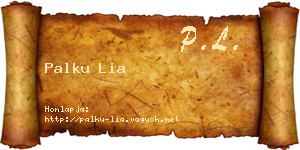 Palku Lia névjegykártya